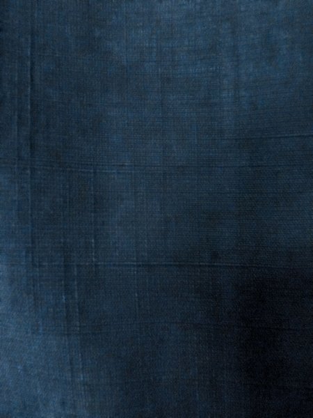 Photo5: Mint O0312Y Used Japanese kimono   Navy Blue Men's Kimono for men / Silk.    (Grade A) (5)