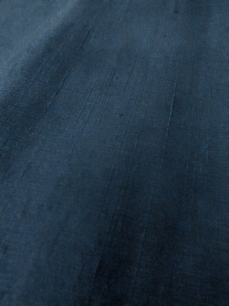 Photo7: Mint O0312Y Used Japanese kimono   Navy Blue Men's Kimono for men / Silk.    (Grade A) (7)