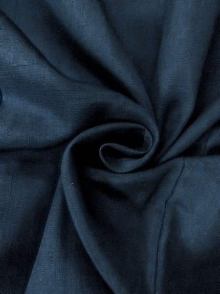 Photo10: Mint O0312Y Used Japanese kimono   Navy Blue Men's Kimono for men / Silk.    (Grade A) (10)