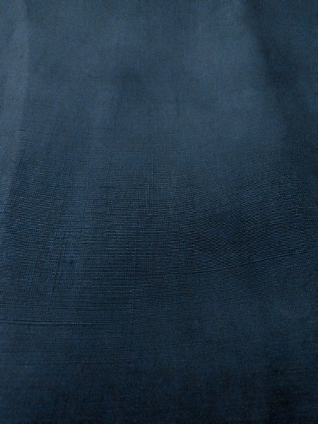 Photo17: O0312Z Used Japanese kimono   Navy Blue Men's Haori for men / Silk.    (Grade B) (17)