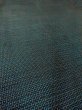 Photo16: O0313B Used Japanese kimono   Navy Blue OSHIMA-TSUMUGI for men / Silk. Tortoise-shell pattern(Hexagonal pattern)   (Grade B) (16)