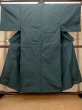 Photo1: O0313C Used Japanese kimono  Dark Navy Blue Men's Kimono for men / Silk.    (Grade A) (1)