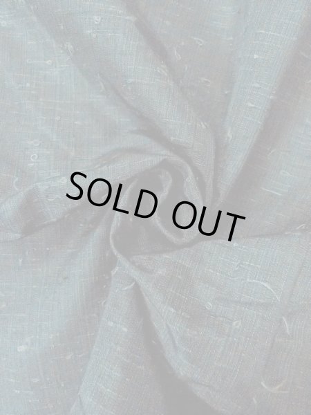 Photo11: O0313C Used Japanese kimono  Dark Navy Blue Men's Kimono for men / Silk.    (Grade A) (11)