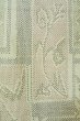 Photo5: O0328F Vintage Japanese kimono  Pale Light Blue TSUMUGI pongee for women / Silk. Flower,   (Grade D) (5)