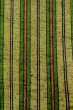 Photo6: Mint O0328G Vintage Japanese kimono  Grayish Yellowish Green TSUMUGI pongee for women / Silk. Stripes   (Grade A) (6)