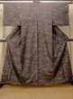 Photo1: O0328H Vintage Japanese kimono  Dark Multi Color ORI woven for women / Silk. House,   (Grade D) (1)