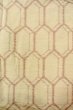 Photo3: O0328I Vintage Japanese kimono   Ivory TSUMUGI pongee for women / Silk. Tortoise-shell pattern(Hexagonal pattern)   (Grade B) (3)