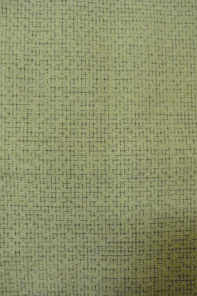 Photo7: O0328M Vintage Japanese kimono  Pale Green TSUMUGI pongee for women / Silk. Flower,   (Grade B) (7)