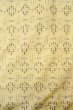 Photo4: O0328N Vintage Japanese kimono   Ivory TSUMUGI pongee for women / Silk. Cross,   (Grade B) (4)