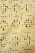 Photo5: O0328N Vintage Japanese kimono   Ivory TSUMUGI pongee for women / Silk. Cross,   (Grade B) (5)