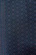 Photo4: O0328Q Vintage Japanese kimono Dark Indigo Blue TOKAMACHI-TSUMUGI for women / Silk. Geometrical pattern (Grade B) (4)