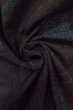 Photo12: O0328R Vintage Japanese kimono Dark Indigo Blue TOKAMACHI-TSUMUGI for women / Silk. Flower, There is a part of tailoring thread. (Grade B) (12)