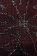 Photo7: O0328S Vintage Japanese kimono Black TSUMUGI pongee for women / Silk. MOMIJI maple leaf (Grade A) (7)