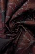 Photo11: O0328S Vintage Japanese kimono Black TSUMUGI pongee for women / Silk. MOMIJI maple leaf (Grade A) (11)