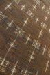 Photo8: Mint O0328T Vintage Japanese kimono Dark Brown TSUMUGI pongee for women / Silk. Abstract pattern (Grade A) (8)