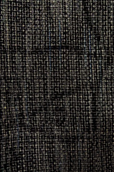 Photo6: O0328U Vintage Japanese kimono Dark Indigo Blue TSUMUGI pongee for women / Silk. Abstract pattern (Grade A) (6)