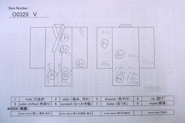 Photo13: O0328V Used Japanese kimono Gray TSUMUGI pongee for women / Silk. Flower (Grade C) (13)