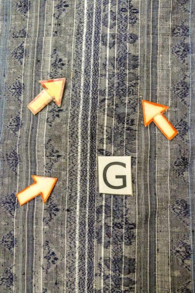 Photo20: O0328V Used Japanese kimono Gray TSUMUGI pongee for women / Silk. Flower (Grade C) (20)