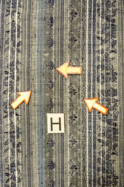 Photo21: O0328V Used Japanese kimono Gray TSUMUGI pongee for women / Silk. Flower (Grade C) (21)