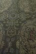 Photo9: Mint O0328W Used Japanese kimono Dark Gray TSUMUGI pongee for women / Silk. Chinz pattern (Grade A) (9)