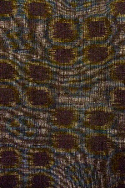 Photo5: O0328X Vintage Japanese kimono Purplish Gray TSUMUGI pongee for women / Silk. Flower (Grade B) (5)