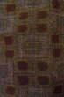 Photo6: O0328X Vintage Japanese kimono Purplish Gray TSUMUGI pongee for women / Silk. Flower (Grade B) (6)