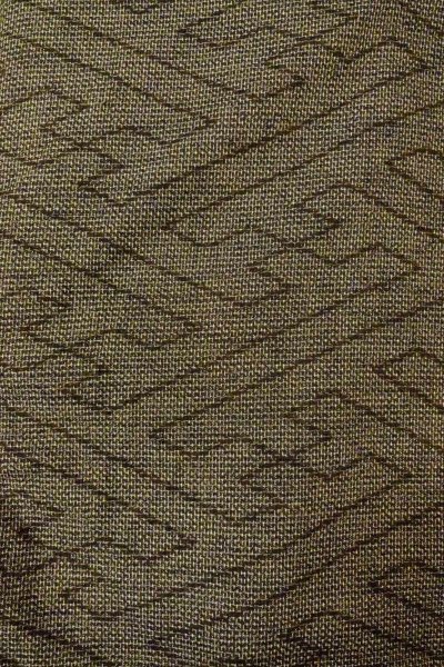 Photo3: Mint O0328Y Vintage Japanese kimono Grayish Brown TSUMUGI pongee for women / Silk. Greek key fret (Grade A) (3)