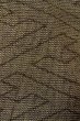 Photo6: Mint O0328Y Vintage Japanese kimono Grayish Brown TSUMUGI pongee for women / Silk. Greek key fret (Grade A) (6)