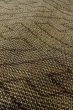 Photo8: Mint O0328Y Vintage Japanese kimono Grayish Brown TSUMUGI pongee for women / Silk. Greek key fret (Grade A) (8)
