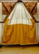 Photo2: Mint O0328Z Vintage Japanese kimono Brown TSUMUGI pongee for women / Silk. Gradation (Grade A) (2)