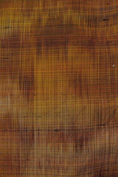 Photo6: Mint O0328Z Vintage Japanese kimono Brown TSUMUGI pongee for women / Silk. Gradation (Grade A) (6)