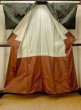 Photo2: Mint O0329A Vintage Japanese kimono Dark Green TOKAMACHI-TSUMUGI for women / Silk. Lozenges (Grade A) (2)