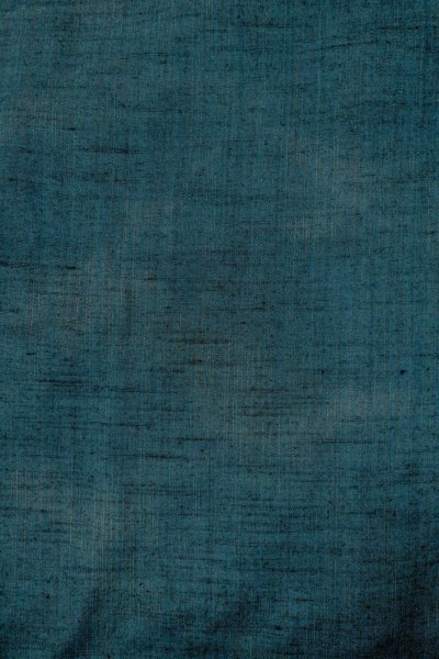 Photo3: Mint O0329B Vintage Japanese kimono Grayish Blue TSUMUGI pongee for women / Silk. Stripes (Grade A) (3)