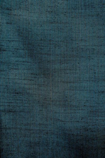 Photo5: Mint O0329B Vintage Japanese kimono Grayish Blue TSUMUGI pongee for women / Silk. Stripes (Grade A) (5)