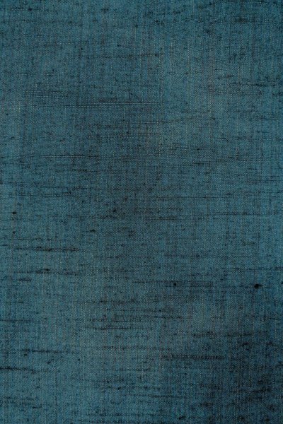 Photo7: Mint O0329B Vintage Japanese kimono Grayish Blue TSUMUGI pongee for women / Silk. Stripes (Grade A) (7)