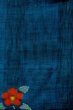 Photo3: Mint O0329D Vintage Japanese kimono Indigo Blue TSUMUGI pongee for women / Silk. Camellia (Grade A) (3)