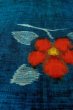 Photo9: Mint O0329D Vintage Japanese kimono Indigo Blue TSUMUGI pongee for women / Silk. Camellia (Grade A) (9)