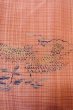 Photo6: O0329E Vintage Japanese kimono Light Coral TSUMUGI pongee for women / Silk. MOMIJI maple leaf (Grade C) (6)