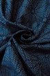 Photo12: O0329G Vintage Japanese kimono Indigo Blue TSUMUGI pongee for women / Silk. Hemp leaf (Grade B) (12)