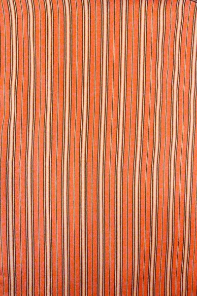Photo3: Mint O0419B Vintage Japanese kimono  Pale Orange ORI woven for women / Silk. Stripes   (Grade A) (3)