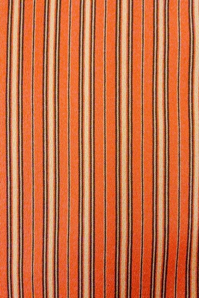 Photo6: Mint O0419B Vintage Japanese kimono  Pale Orange ORI woven for women / Silk. Stripes   (Grade A) (6)