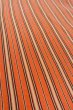 Photo10: Mint O0419B Vintage Japanese kimono  Pale Orange ORI woven for women / Silk. Stripes   (Grade A) (10)
