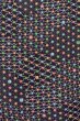 Photo4: O0419C Vintage Japanese kimono   Black KOMON dyed for women / Silk. Hemp leaf,   (Grade B) (4)