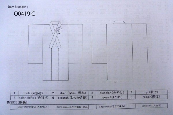 Photo13: O0419C Vintage Japanese kimono   Black KOMON dyed for women / Silk. Hemp leaf,   (Grade B) (13)