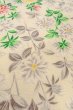 Photo10: O0419E Vintage Japanese kimono   Off White KOMON dyed for women / Silk. Chrysanthemum   (Grade B) (10)