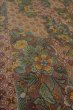 Photo9: Mint O0419F Vintage Japanese kimono   Brown KOMON dyed for women / Silk. Chinese flower,   (Grade A) (9)