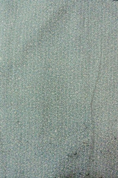 Photo3: O0419G Vintage Japanese kimono Pale Greenish Light Blue KOMON dyed for women / Silk. Flower,   (Grade C) (3)