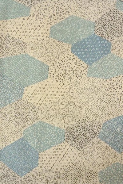 Photo3: O0419H Vintage Japanese kimono   Off White KOMON dyed for women / Silk. Flower,   (Grade C) (3)