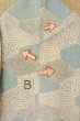 Photo15: O0419H Vintage Japanese kimono   Off White KOMON dyed for women / Silk. Flower,   (Grade C) (15)