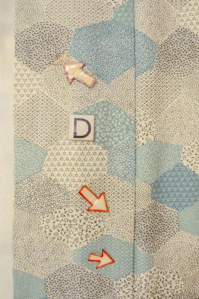 Photo17: O0419H Vintage Japanese kimono   Off White KOMON dyed for women / Silk. Flower,   (Grade C) (17)